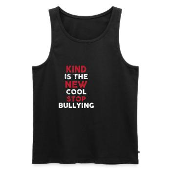 No To Bullying - Männer Premium Bio Tank Top - Anthrazit - Vorne - Alexander (188cm)