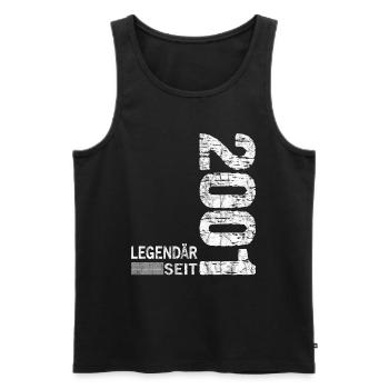 Geburtstag Geboren 2001 Mann Legendär seit 2001 - Männer Premium Bio Tank Top - Anthrazit - Vorne - Alexander (188cm)
