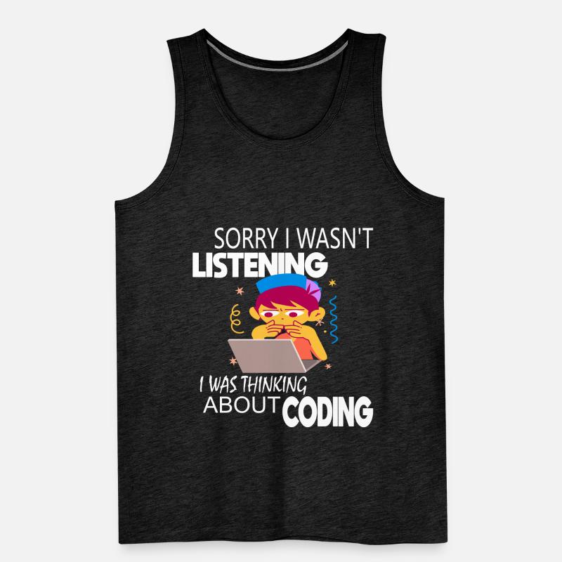 Coding Coder Programmer Men's Premium Organic Tank Top