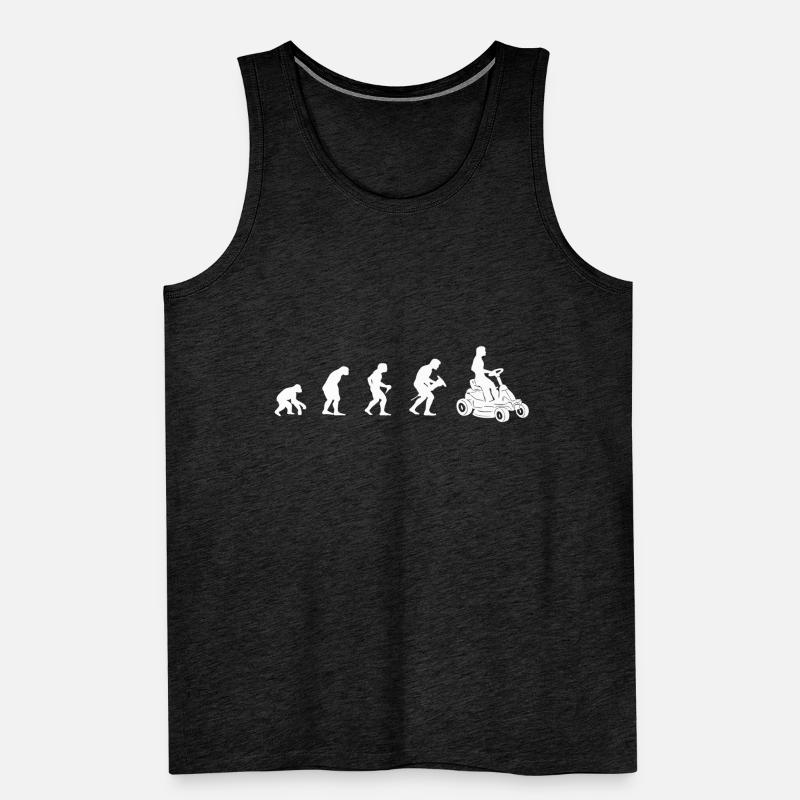 Rasentraktor Evolution Rasenmäher Traktor Garten Männer Premium Bio Tank Top
