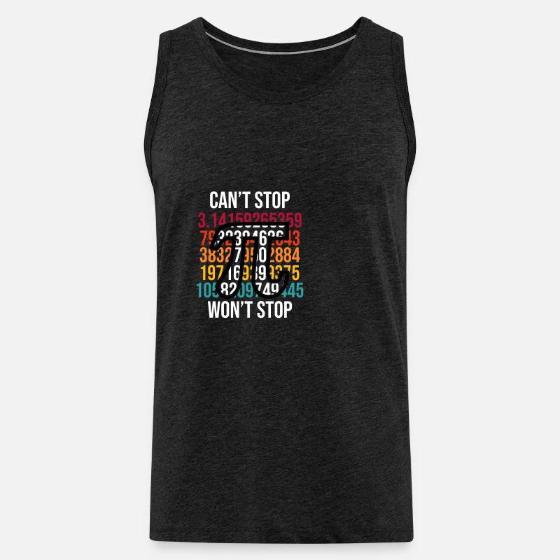 Math Pi - Männer Premium Bio Tank Top - Anthrazit