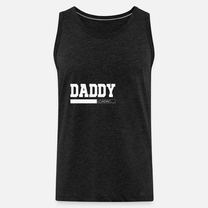 Daddy Loading - Männer Premium Bio Tank Top - Anthrazit