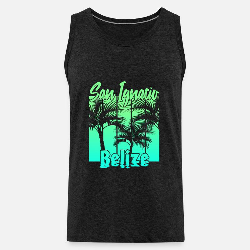 San Ignacio Belize - Männer Premium Bio Tank Top - Anthrazit