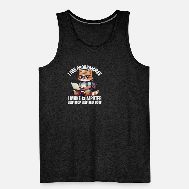 I'm a programmer. I'm doing Computer Beep Men's Premium Organic Tank Top
