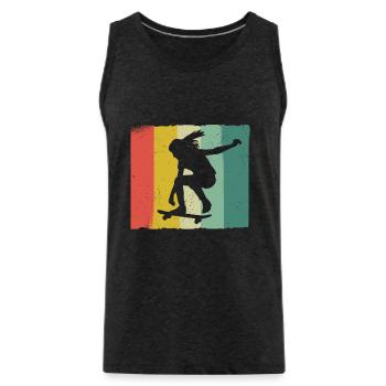 Skateboarding Skater Skateboard Skateboarder - Men's Premium Organic Tank Top - charcoal grey - Front - Alexander (188cm)