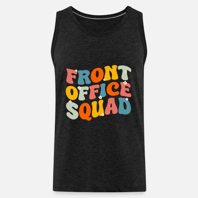 Front Office Schule Sekretärin - Männer Premium Bio Tank Top - Anthrazit