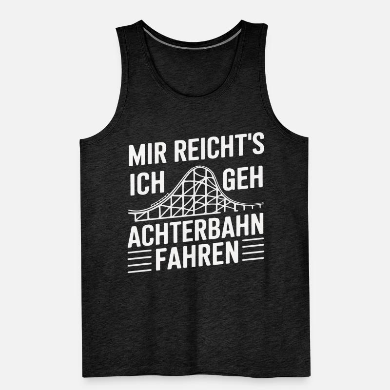 Achterbahn Freizeitpark Roller Coaster Männer Premium Bio Tank Top