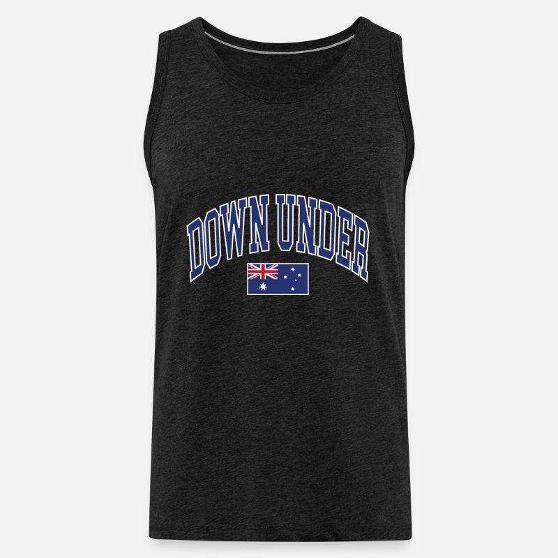 Down Under - Männer Premium Bio Tank Top - Anthrazit