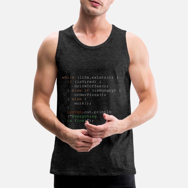 Programmierung, Programmierer und Programmcode Männer Premium Bio Tank Top
