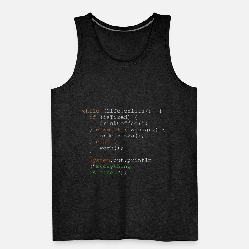 Programmierung, Programmierer und Programmcode Männer Premium Bio Tank Top
