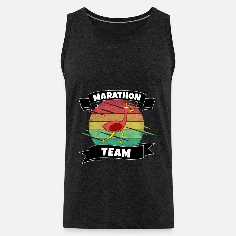 Marathon - Männer Premium Bio Tank Top - Anthrazit