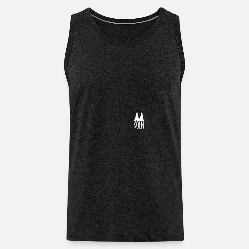 Köln Basic - Männer Premium Bio Tank Top - Anthrazit