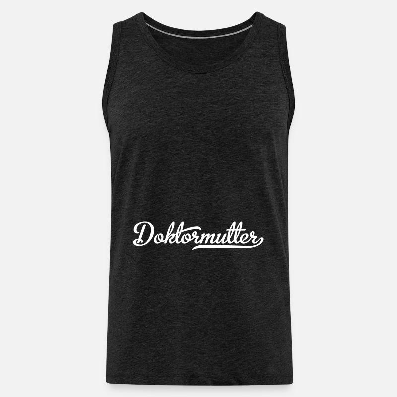 doktormutterweiss - Männer Premium Bio Tank Top - Anthrazit