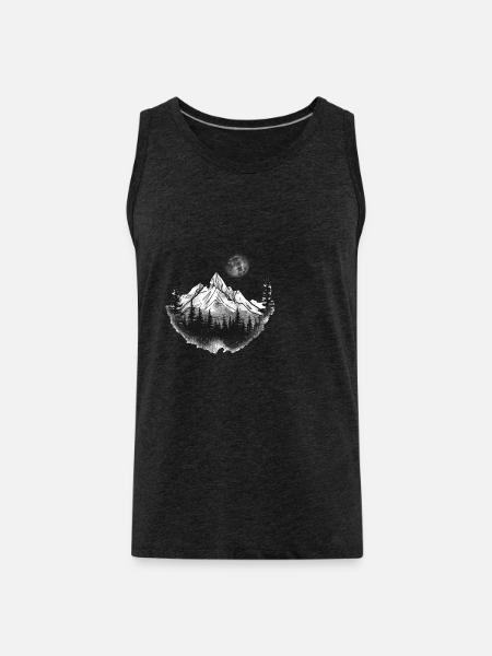 Mountain - Männer Premium Bio Tank Top - Anthrazit