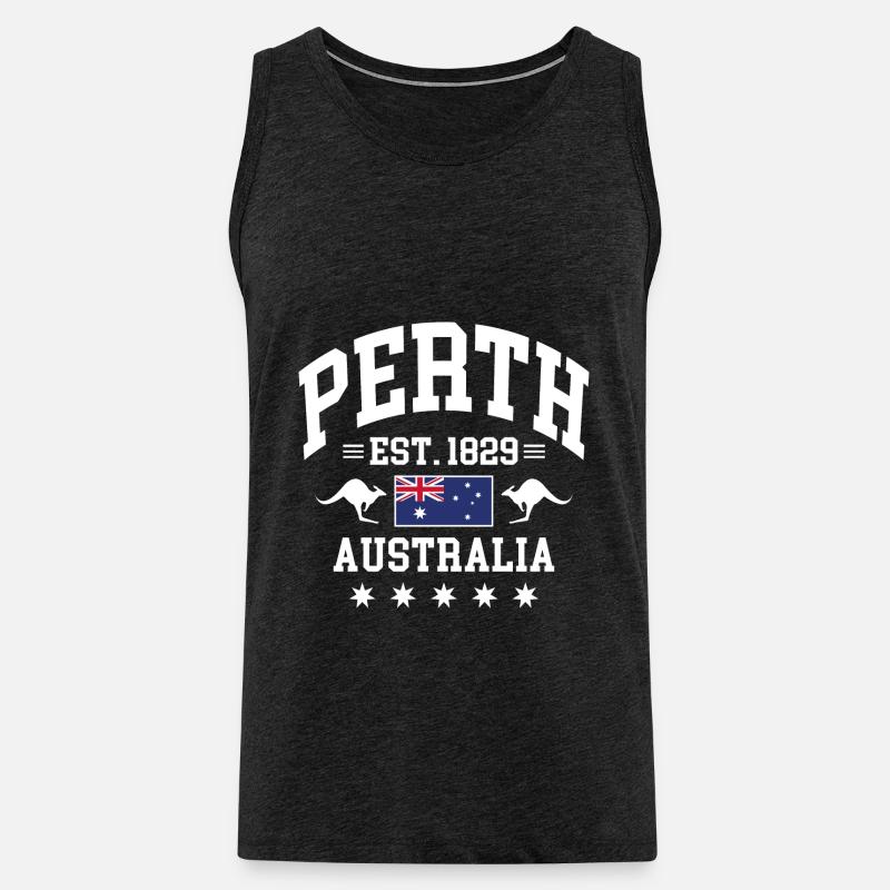 Perth - Männer Premium Bio Tank Top - Anthrazit