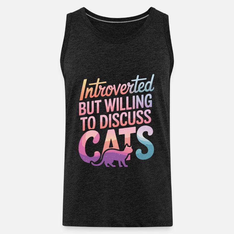 Introvertierter asozialer introvertierter - Männer Premium Bio Tank Top - Anthrazit