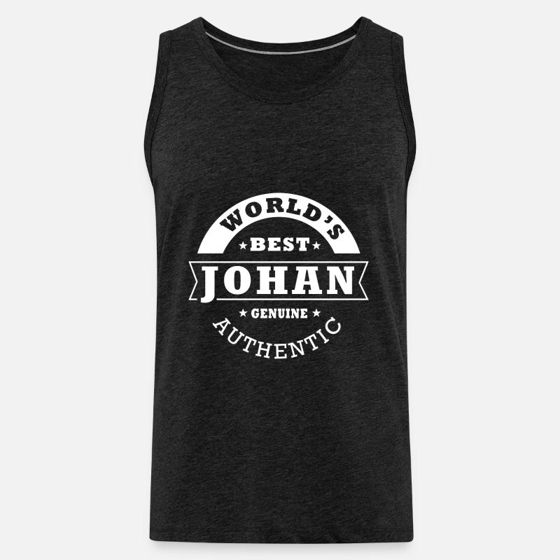 Johan, johan - Männer Premium Bio Tank Top - Anthrazit