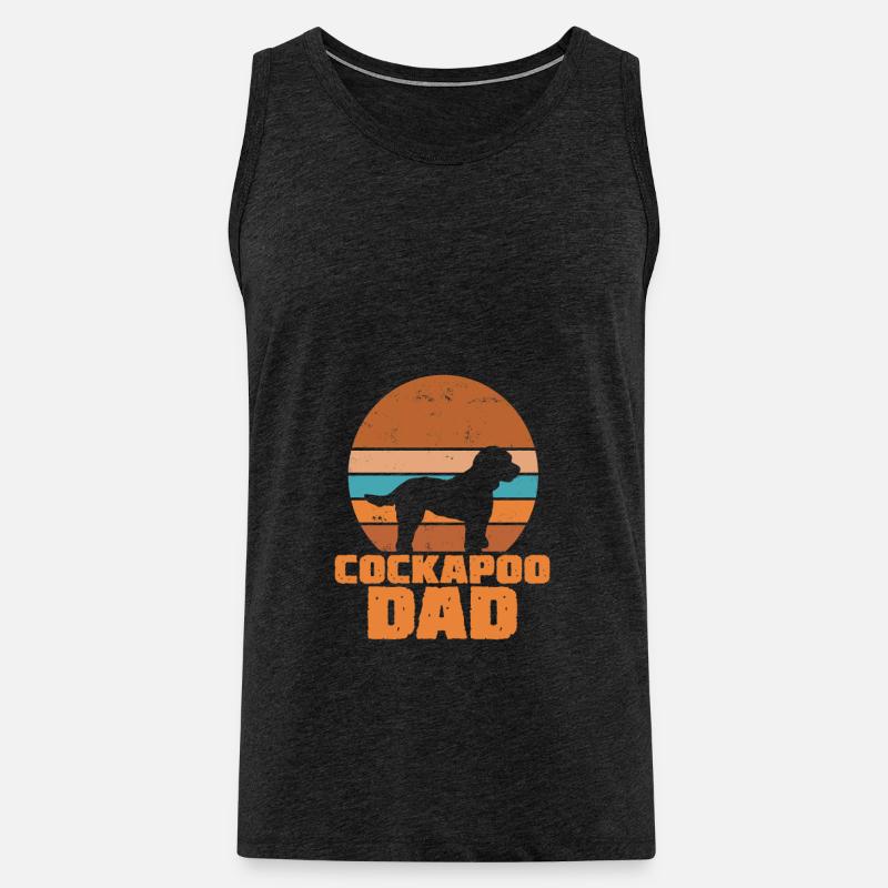 Cockapoo Dad - Männer Premium Bio Tank Top - Anthrazit