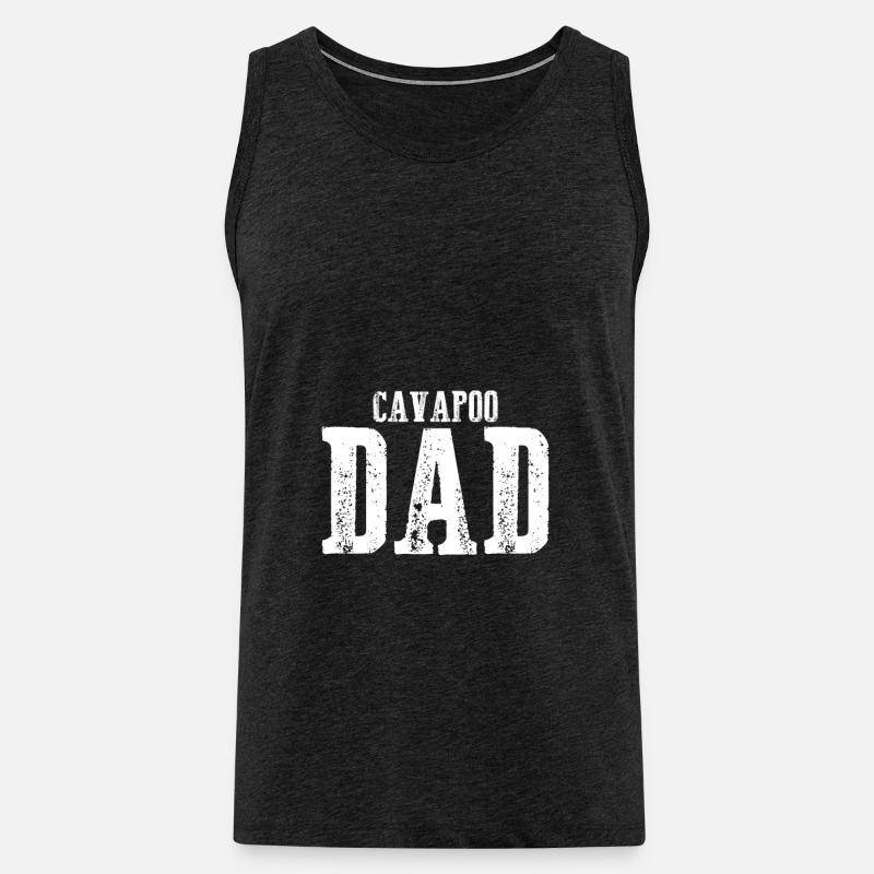 Cavapoo Dad - Männer Premium Bio Tank Top - Anthrazit