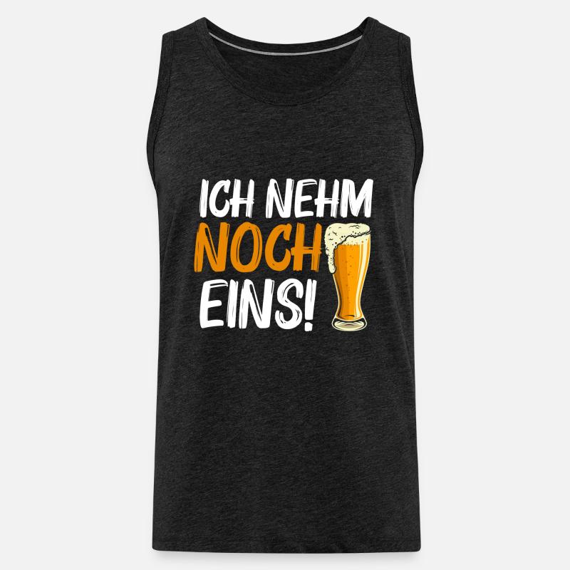 Ich nehm noch eins! - Männer Premium Bio Tank Top - Anthrazit