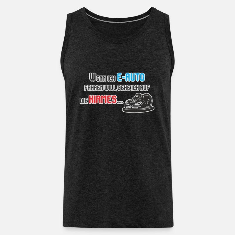 E-Auto, Autoscooter, Kirmes - Männer Premium Bio Tank Top - Anthrazit
