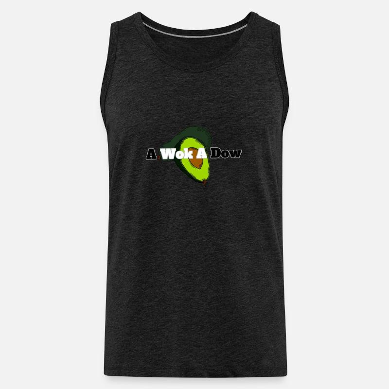 awokadow - Männer Premium Bio Tank Top - Anthrazit