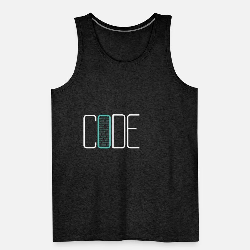 Coding Coder Developer Computer Nerd Quote Männer Premium Bio Tank Top