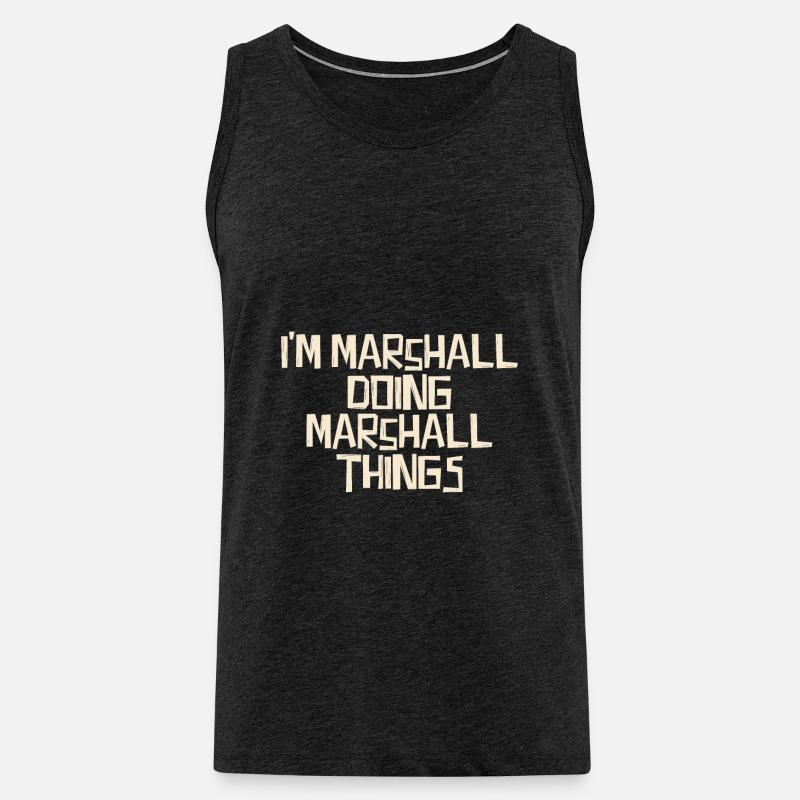 I'm Marshall doing Marshall things - Männer Premium Bio Tank Top - Anthrazit