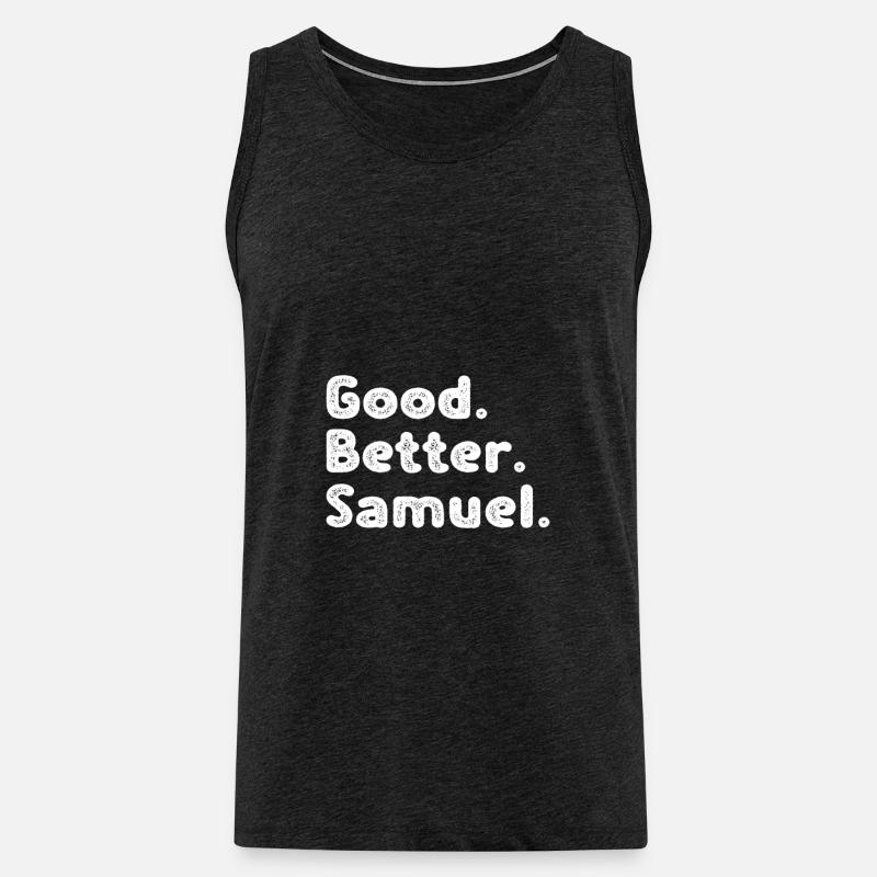 Good better Samuel - Männer Premium Bio Tank Top - Anthrazit