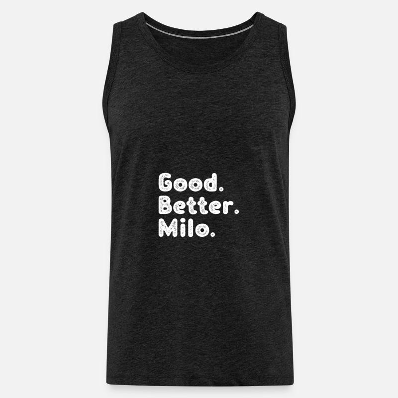Good better Milo - Männer Premium Bio Tank Top - Anthrazit