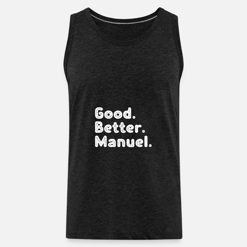 Good better Manuel - Männer Premium Bio Tank Top - Anthrazit