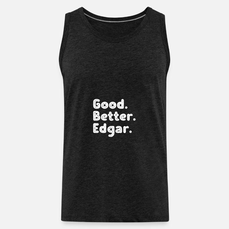 Good better Edgar - Männer Premium Bio Tank Top - Anthrazit