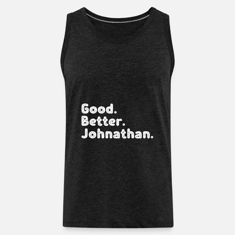 Good better Johnathan - Männer Premium Bio Tank Top - Anthrazit