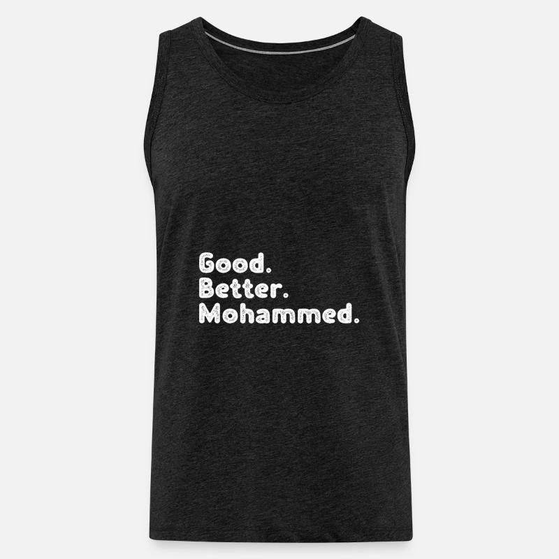 Good better Mohammed - Männer Premium Bio Tank Top - Anthrazit
