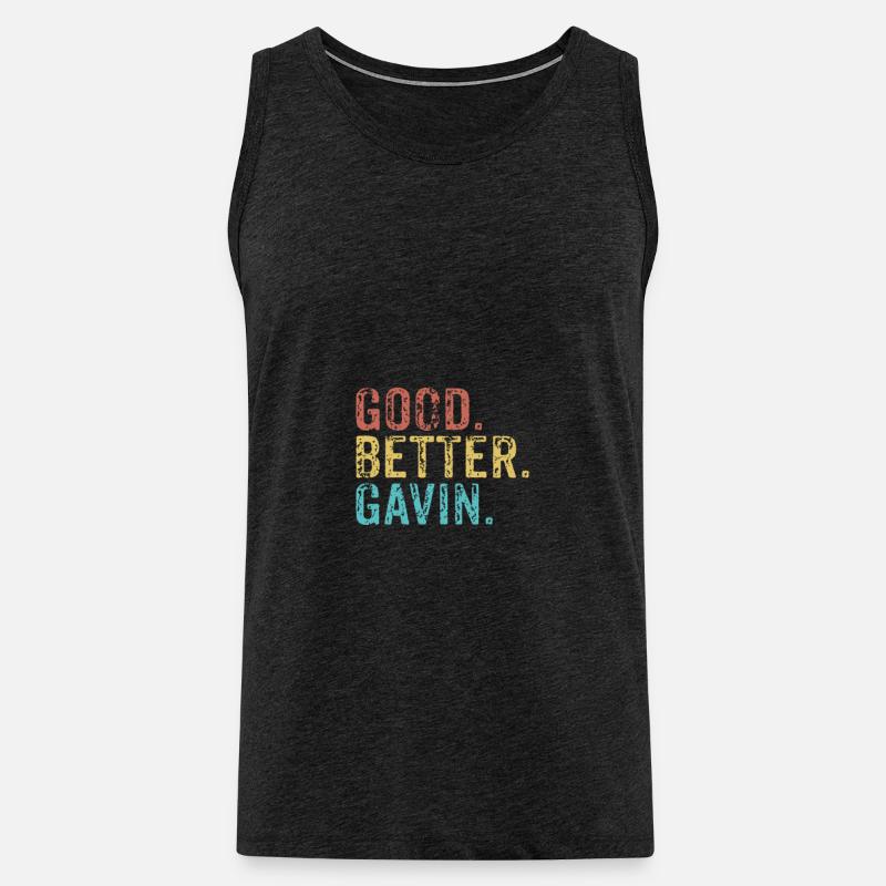 Good better Gavin - Männer Premium Bio Tank Top - Anthrazit