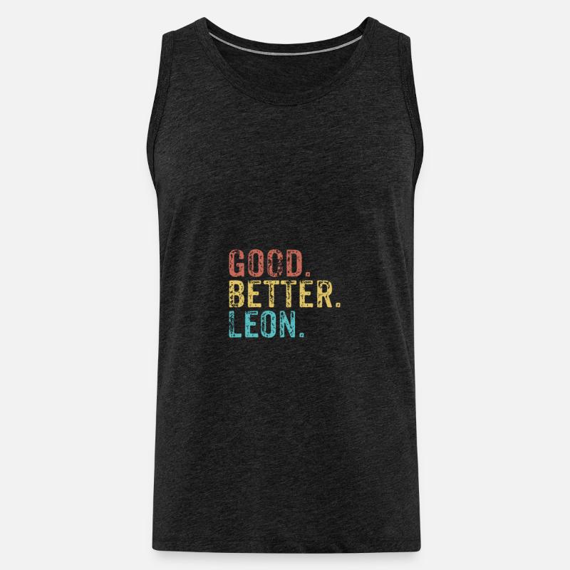 Good better Leon - Männer Premium Bio Tank Top - Anthrazit