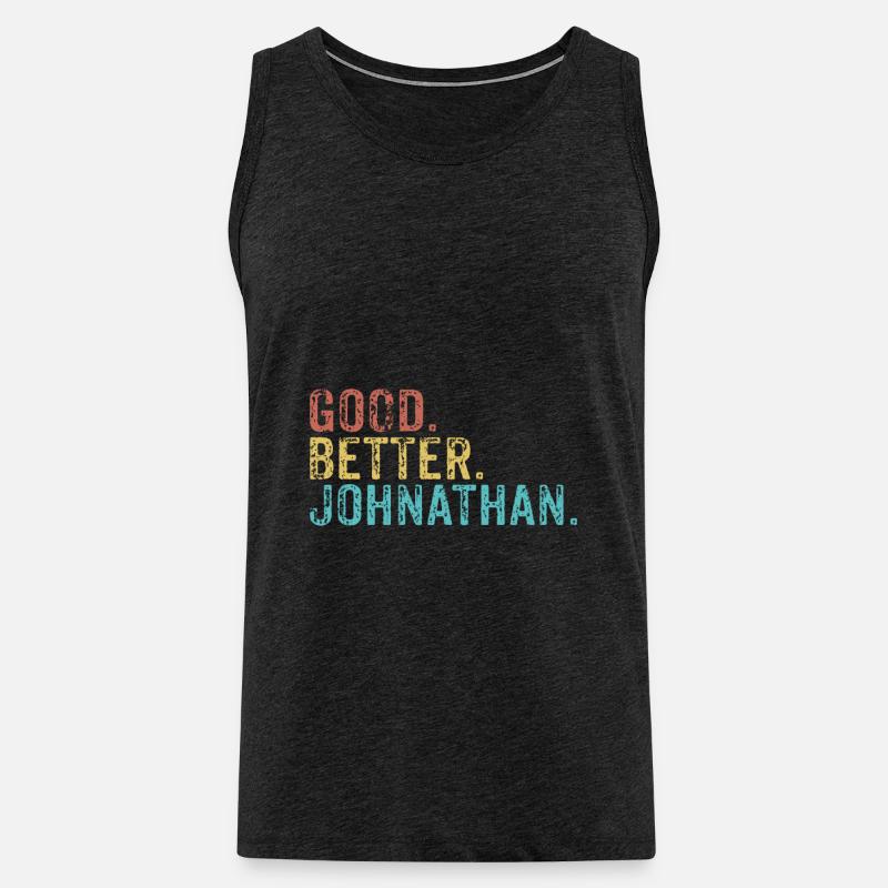 Good better Johnathan - Männer Premium Bio Tank Top - Anthrazit