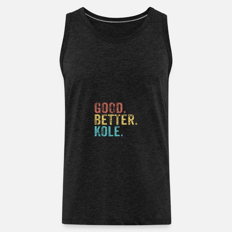 Good better Kole - Männer Premium Bio Tank Top - Anthrazit