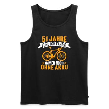 51. Geburtstag radfahrer fahrrad 51 jahre rennrad - Männer Premium Bio Tank Top - Anthrazit - Vorne - AI Model Male 185 dark (185cm)