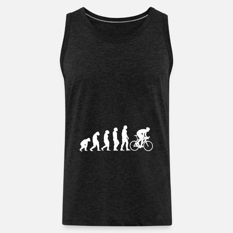 Cyclisme Cyclisme Évolution cyclisme - Débardeur bio Premium Homme - charbon
