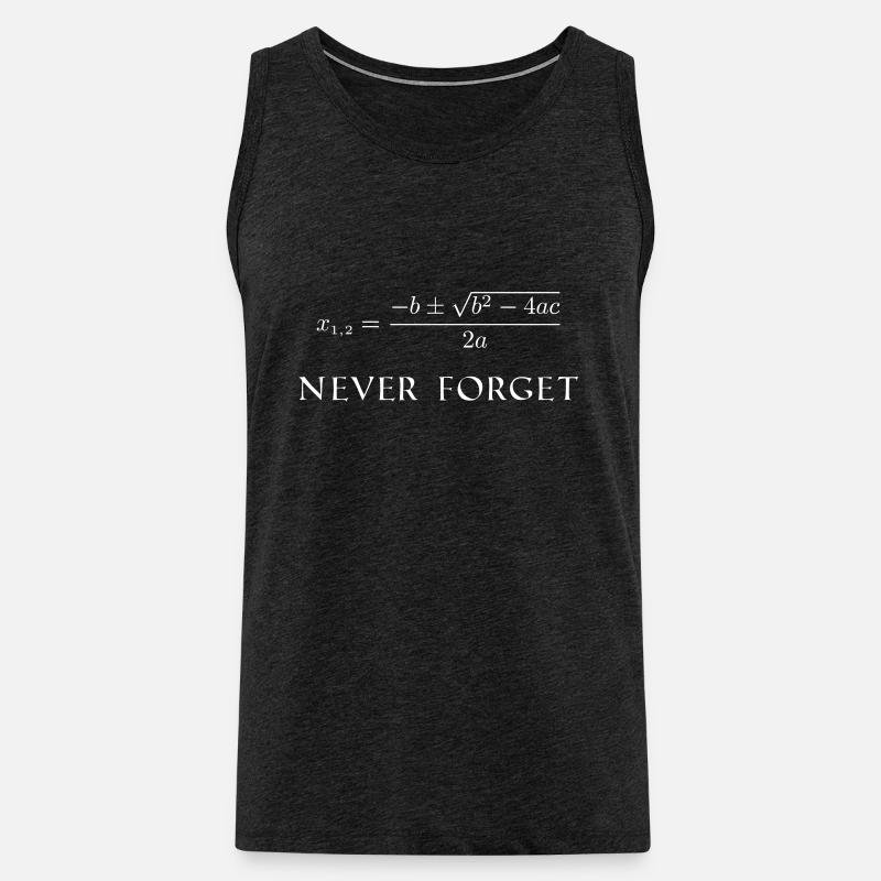 Mitternachtsformel - Männer Premium Bio Tank Top - Anthrazit