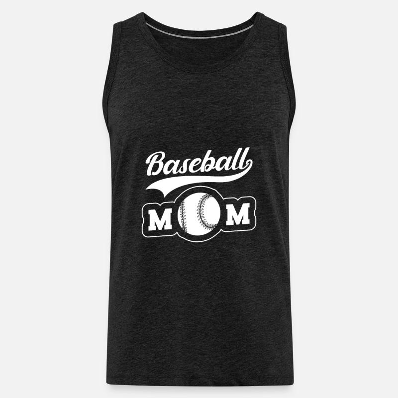 Baseball Mutter Baseball Mom - Männer Premium Bio Tank Top - Anthrazit