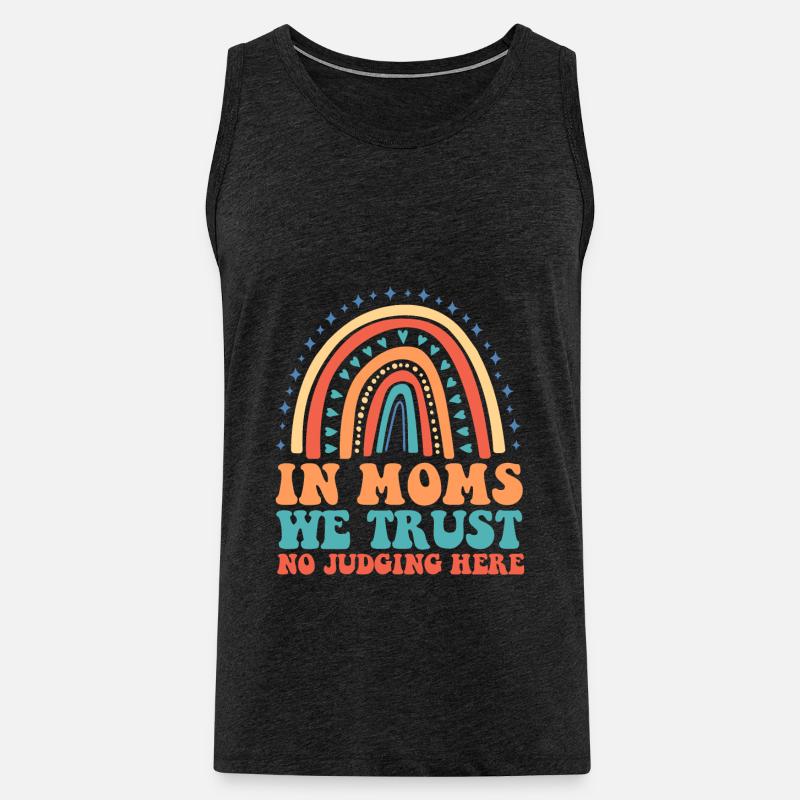 Mama Mutter Unterstützung Der Mutter - Männer Premium Bio Tank Top - Anthrazit