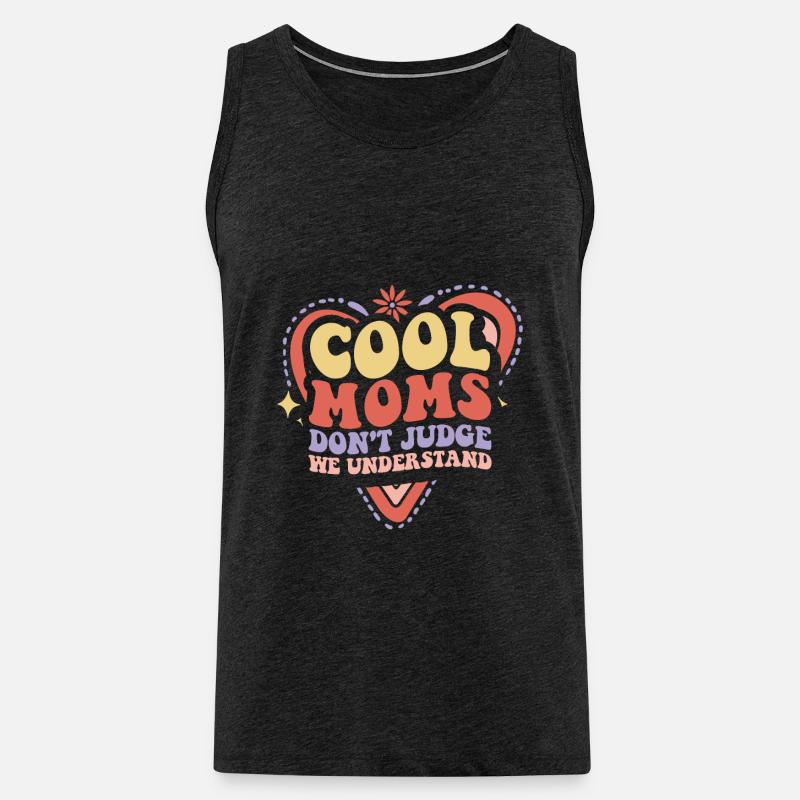 Mama Mutter Support - Männer Premium Bio Tank Top - Anthrazit