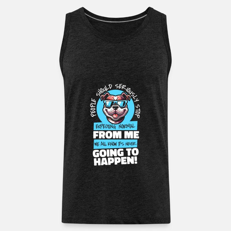 American Bully - Männer Premium Bio Tank Top - Anthrazit