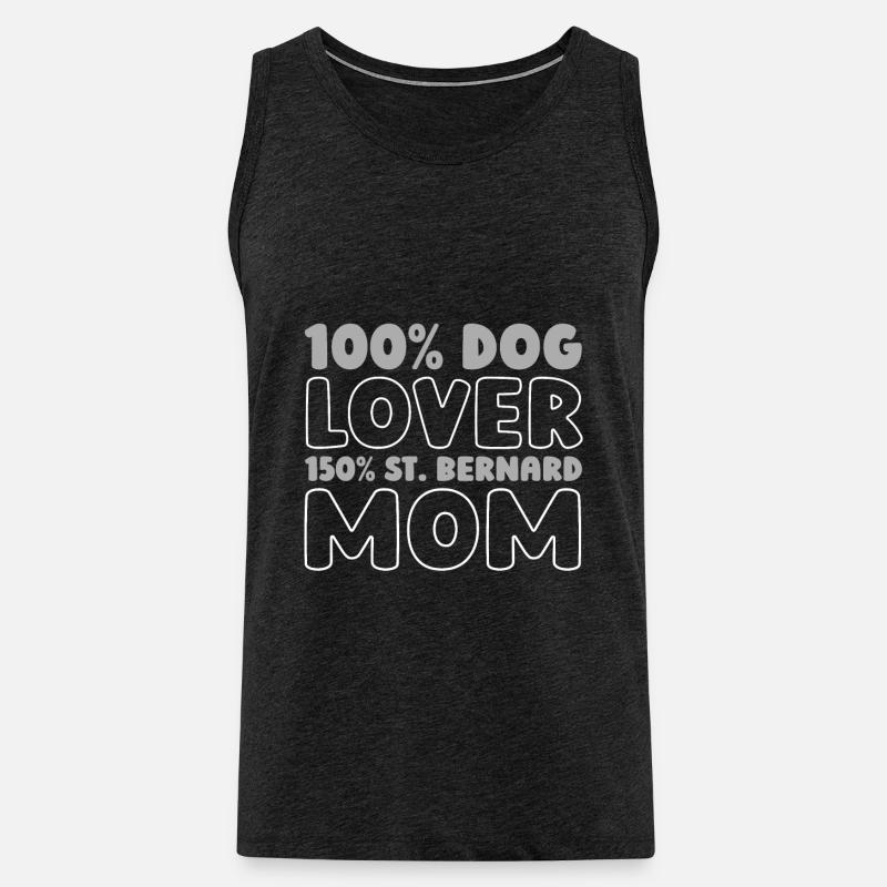 Bernhardiner - Männer Premium Bio Tank Top - Anthrazit