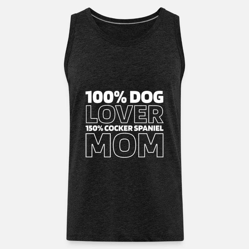 Cocker Spaniel - Männer Premium Bio Tank Top - Anthrazit