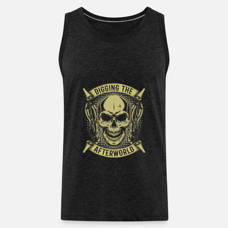 Bogenjagd Bogenjäger Skelett - Männer Premium Bio Tank Top - Anthrazit