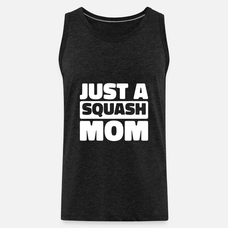 Squash Just A Squash Mom - Männer Premium Bio Tank Top - Anthrazit