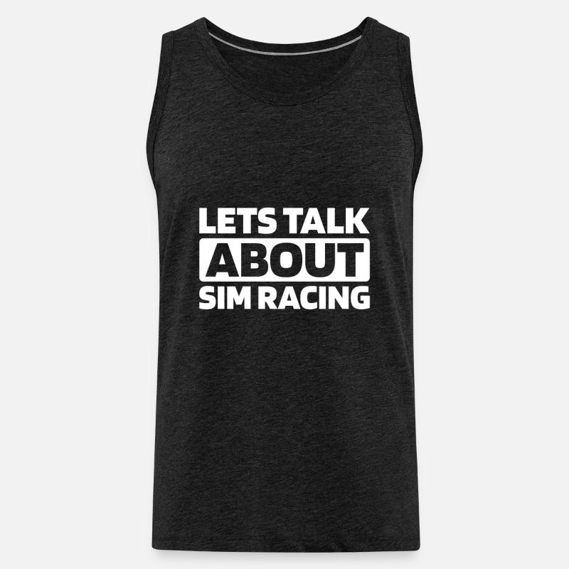 Sim Racing - Männer Premium Bio Tank Top - Anthrazit